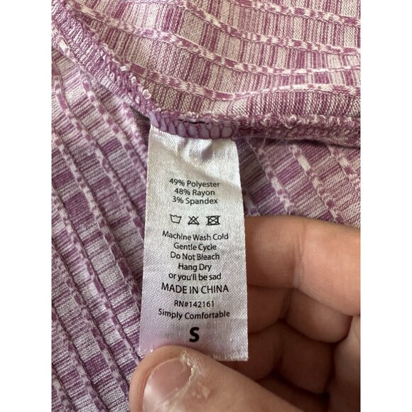 LulaRoe Women Long Sleeve Ribbed Cardigan Sweater Sz Small Open Pockets Stretch - Picture 9 of 11